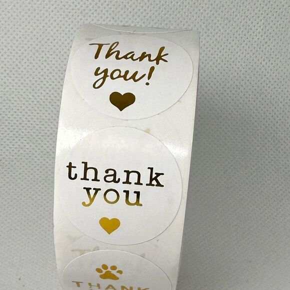 500 thank you stickers (variety pack) 1in round | shipping supplies - Picture 4 of 6